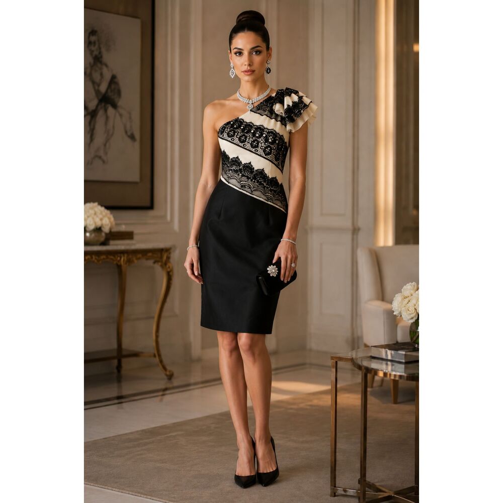 Carolina Herrera Silk Knee-Length Dress Size: US 8 - Picture 4 of 15